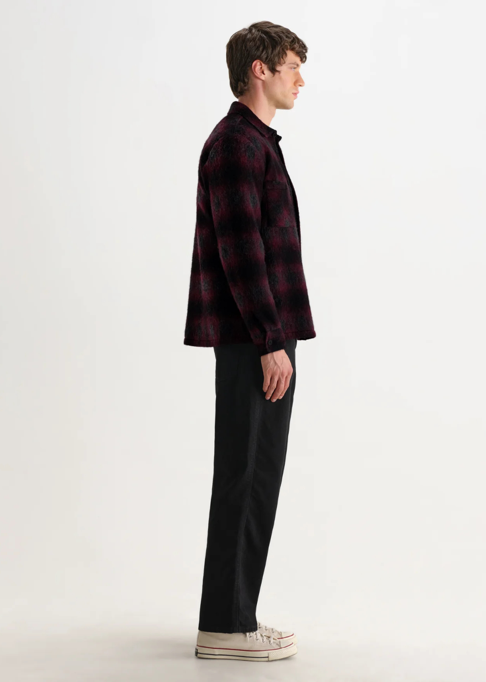 Whiting Overshirt Elm Wool Blend Check