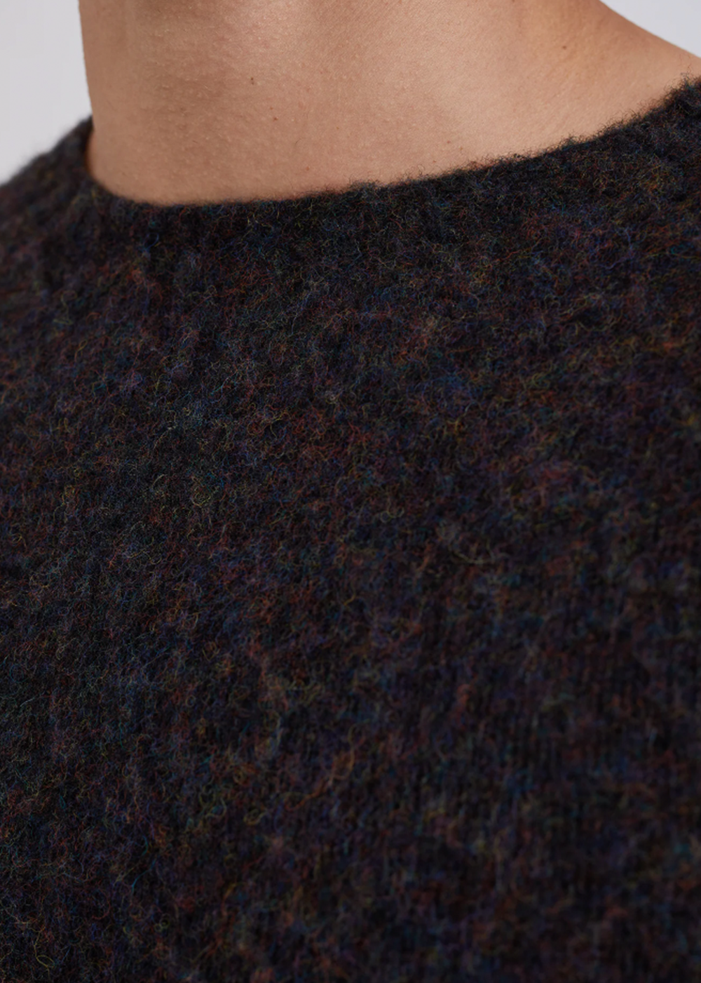 Birnir Brushed Lambswool Sweater - Black Multi - Norse Projects Canada - Danali