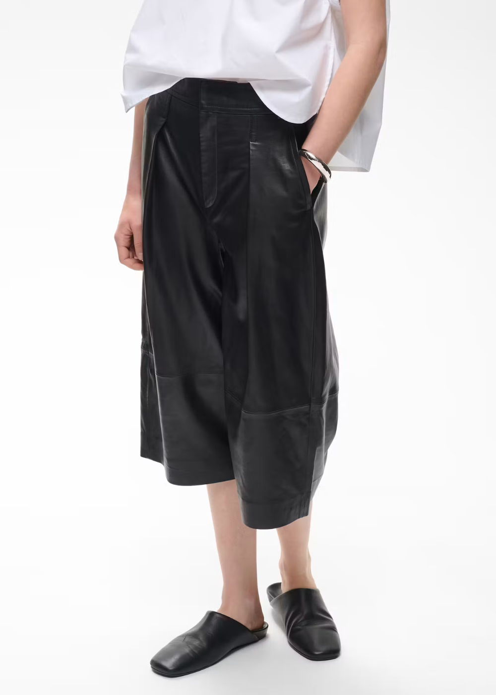 Celinah Leather Culotte Pant