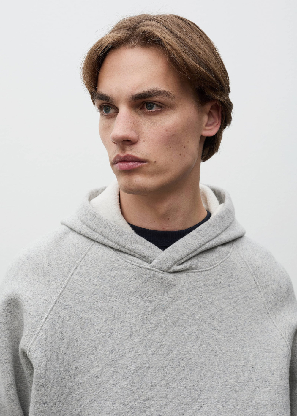 Kerid Relaxed Cotton Wool Hoodie