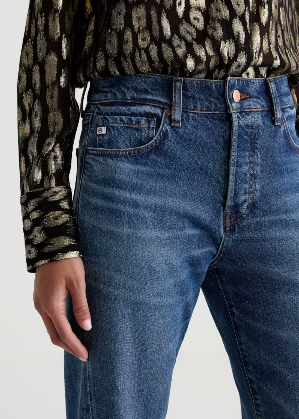 Sydney High Rise Stovepipe Split Seam Jean