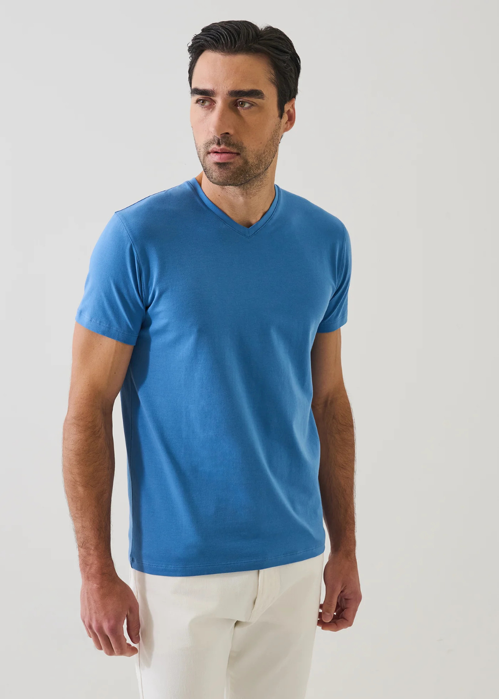 Pima Cotton V-Neck Tee