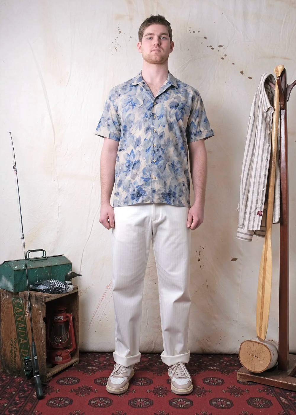 Indigo Bloom Short Sleeve Havana Shirt