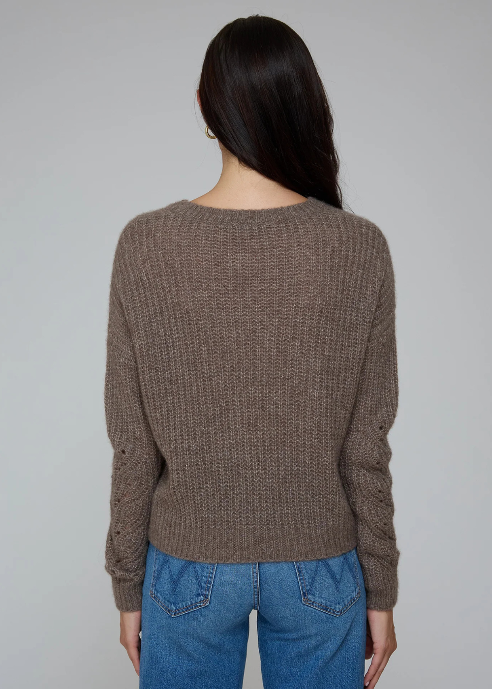 Raglan Links Stitch Stripe Crew