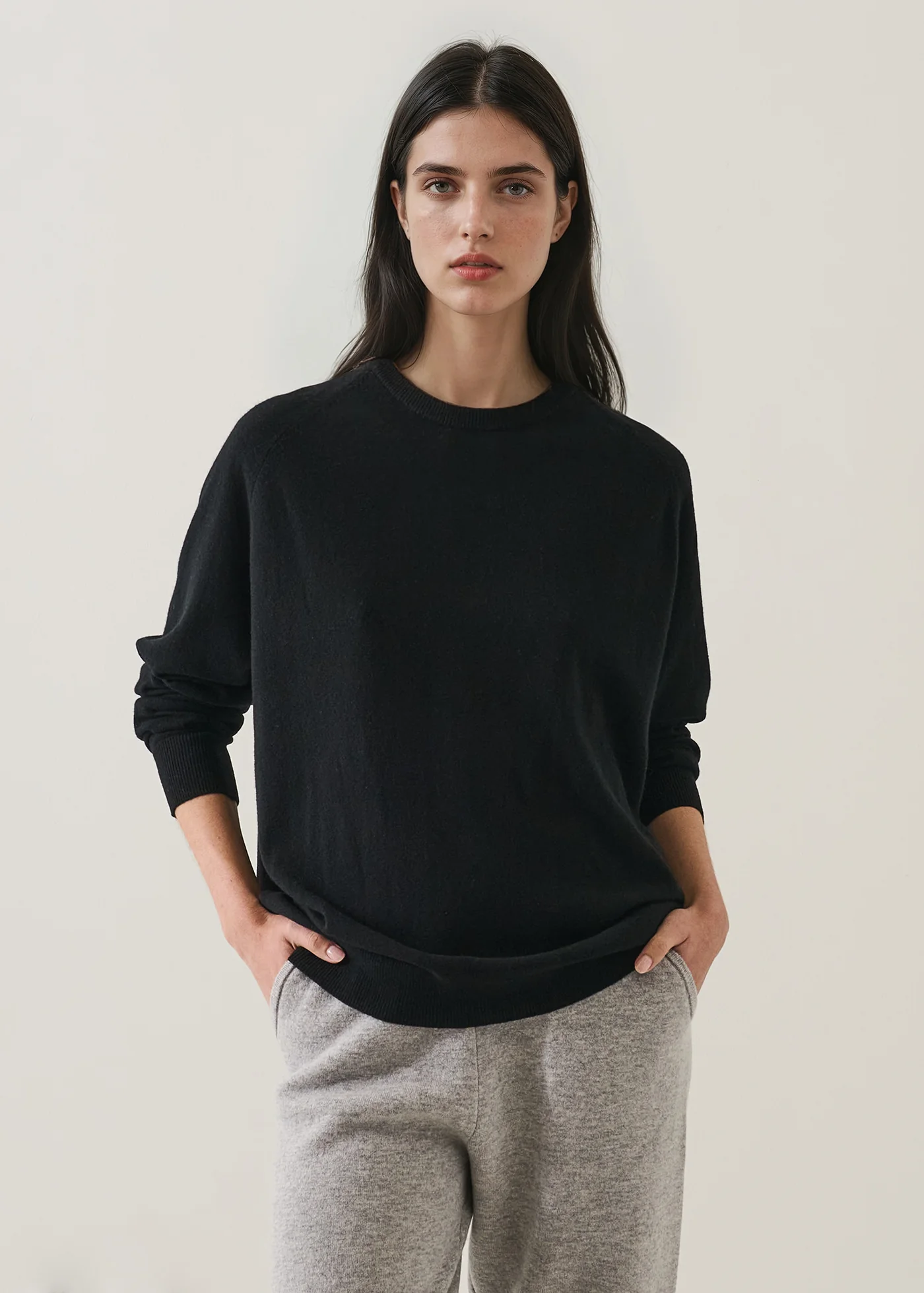 Nano Cashmere Oversized Crew