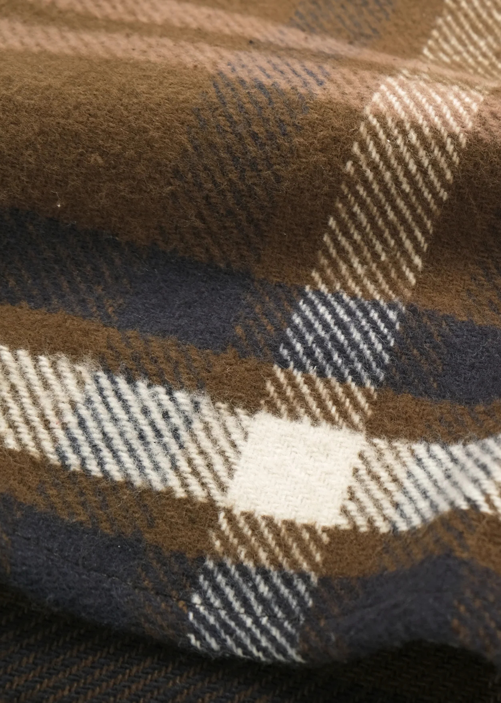 Olive Plaid Blanket Easy Shirt