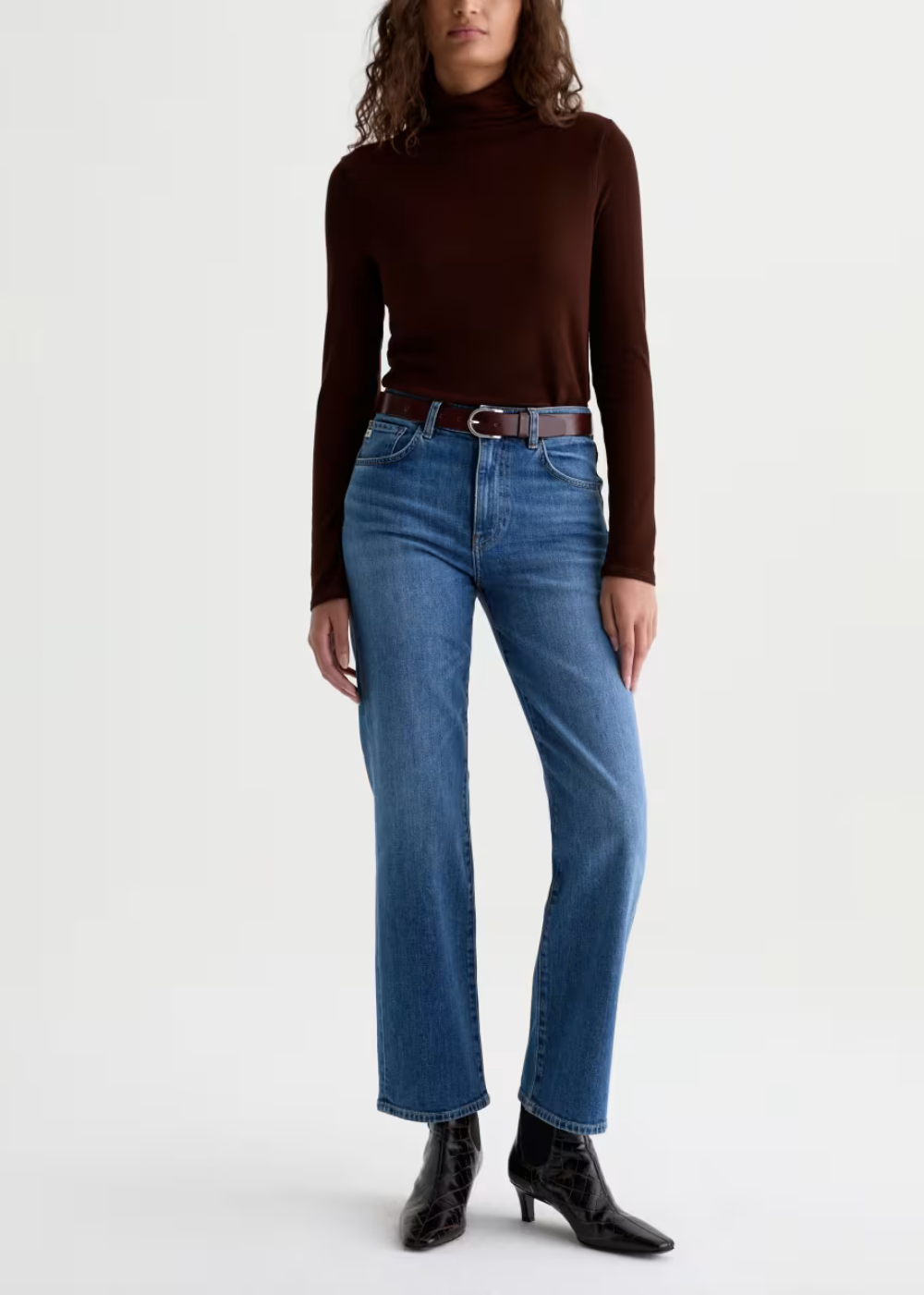 Brinley Mid Rise Straight Jean