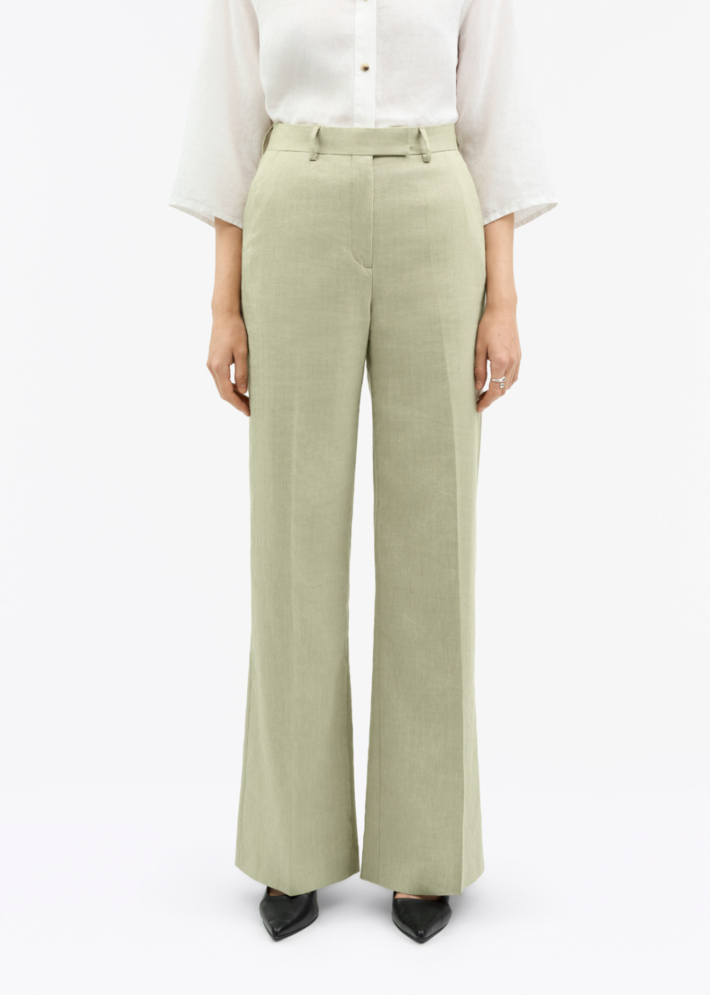 Irit Linen Herringbone Trouser