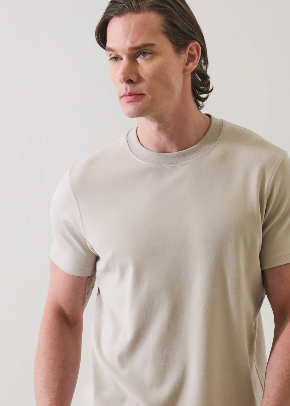 Pima Stretch Heavyweight Crew T-Shirt