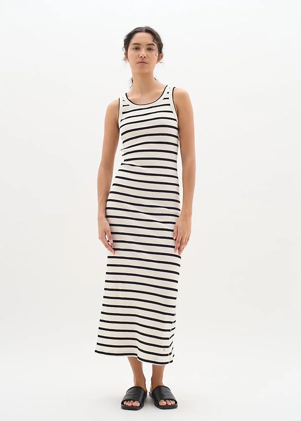Egna Tank Dress - Black/White Stripes - InWear Canada - Danali - 30109383