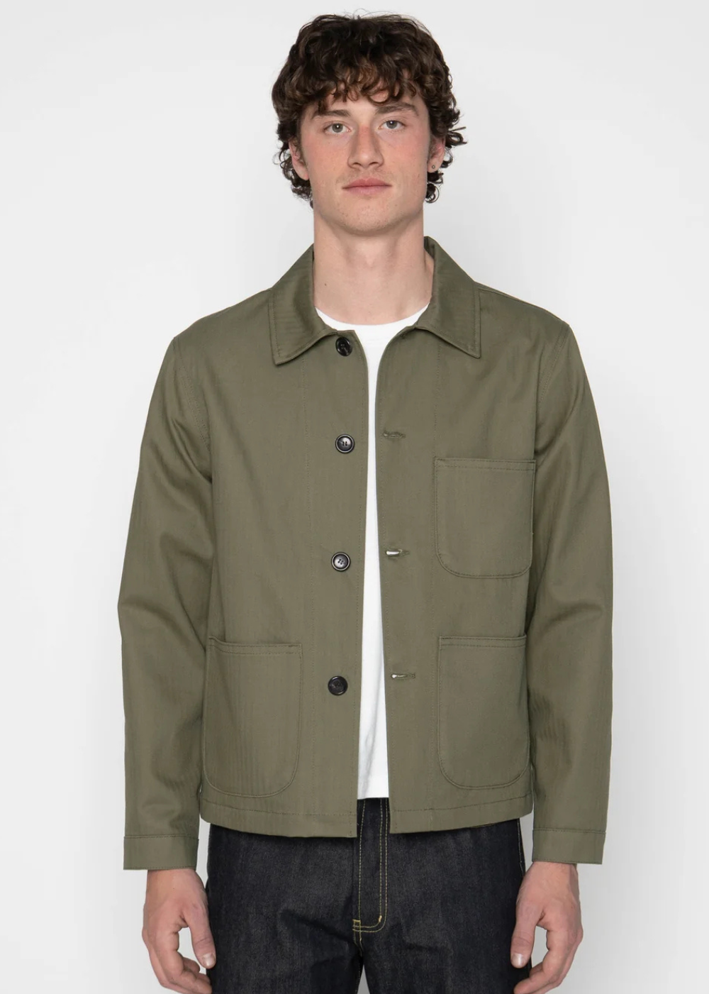 Utility Jacket - 1940s Military Organic Herringbone