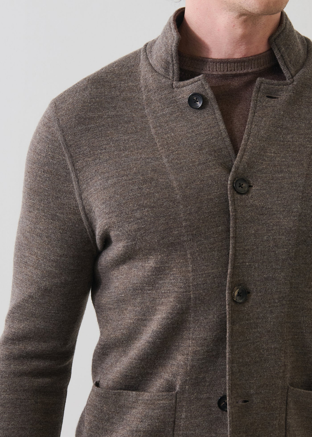 Double Face Stand Collar Shirt Jacket