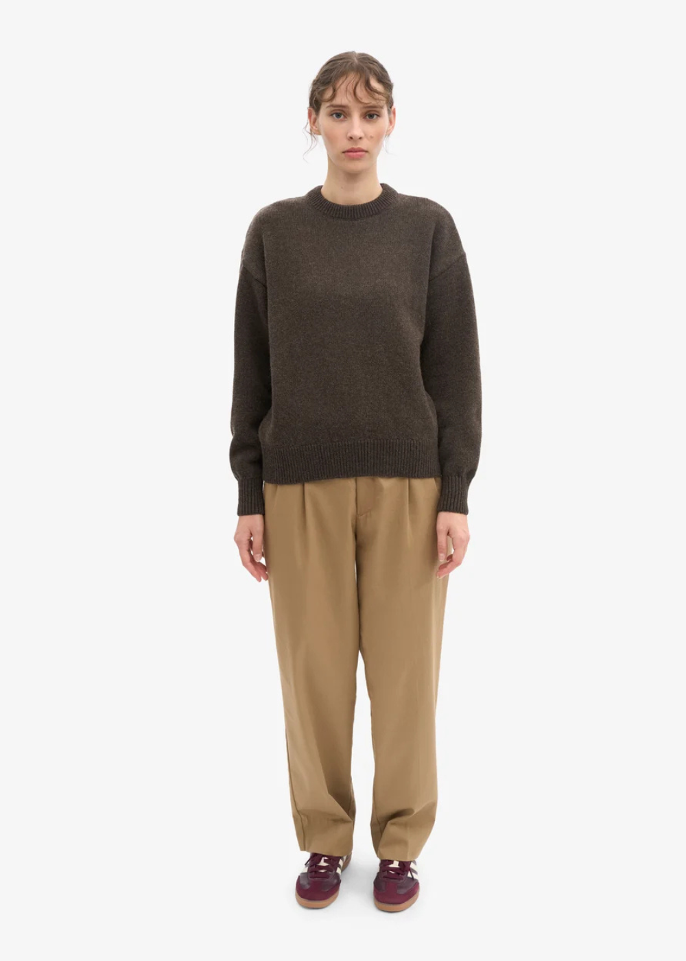 Oversized Merino Wool Crew Sweater