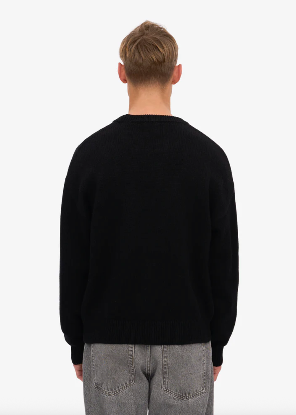 Oversized Merino Wool Crew Sweater