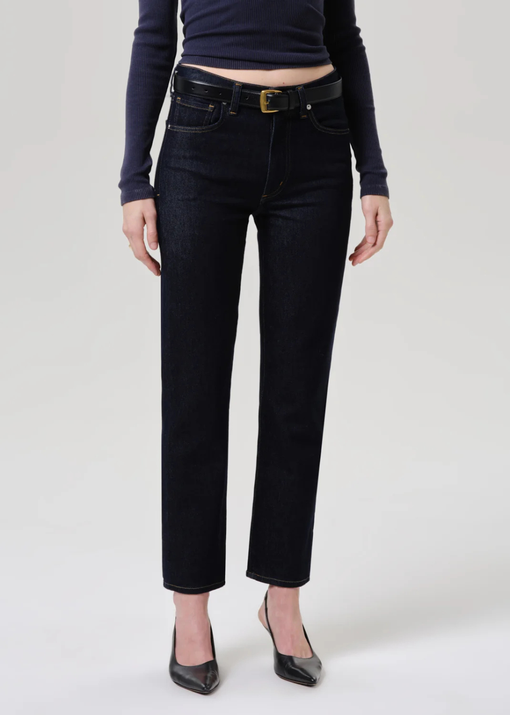 Caia High Rise Slim Straight Jean