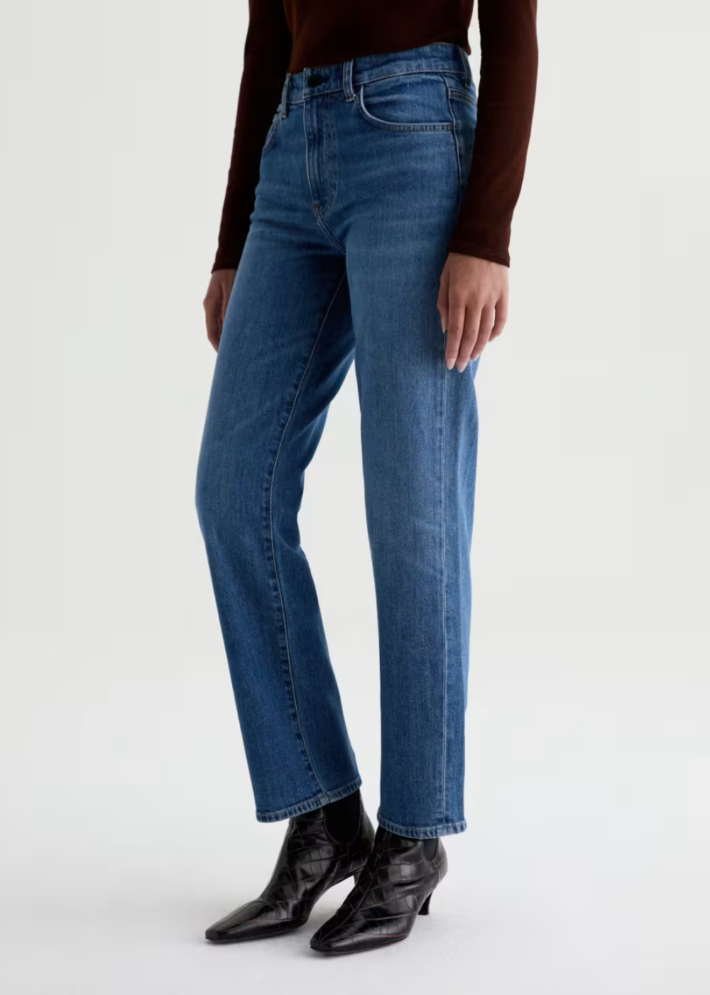 Brinley Mid Rise Straight Jean