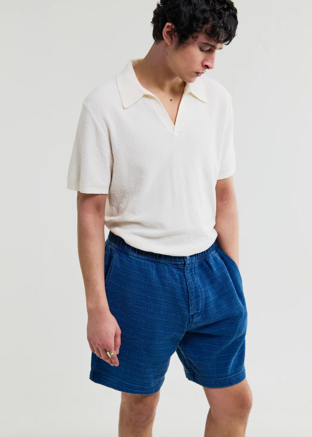 Kurt Short Cotton Double Cloth