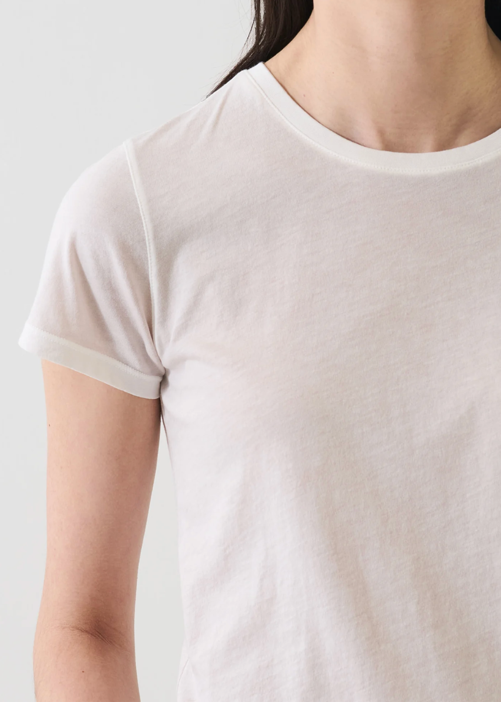 Classic Reverse Spray Pima Crew T-Shirt