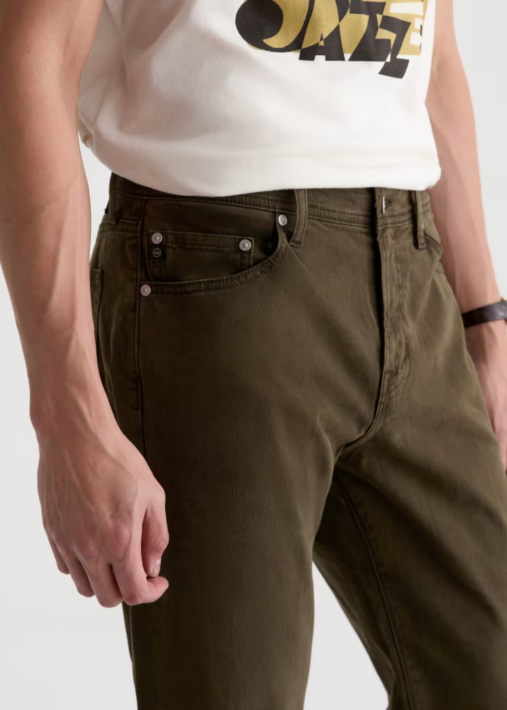 Everett Slim Straight Sateen Pant