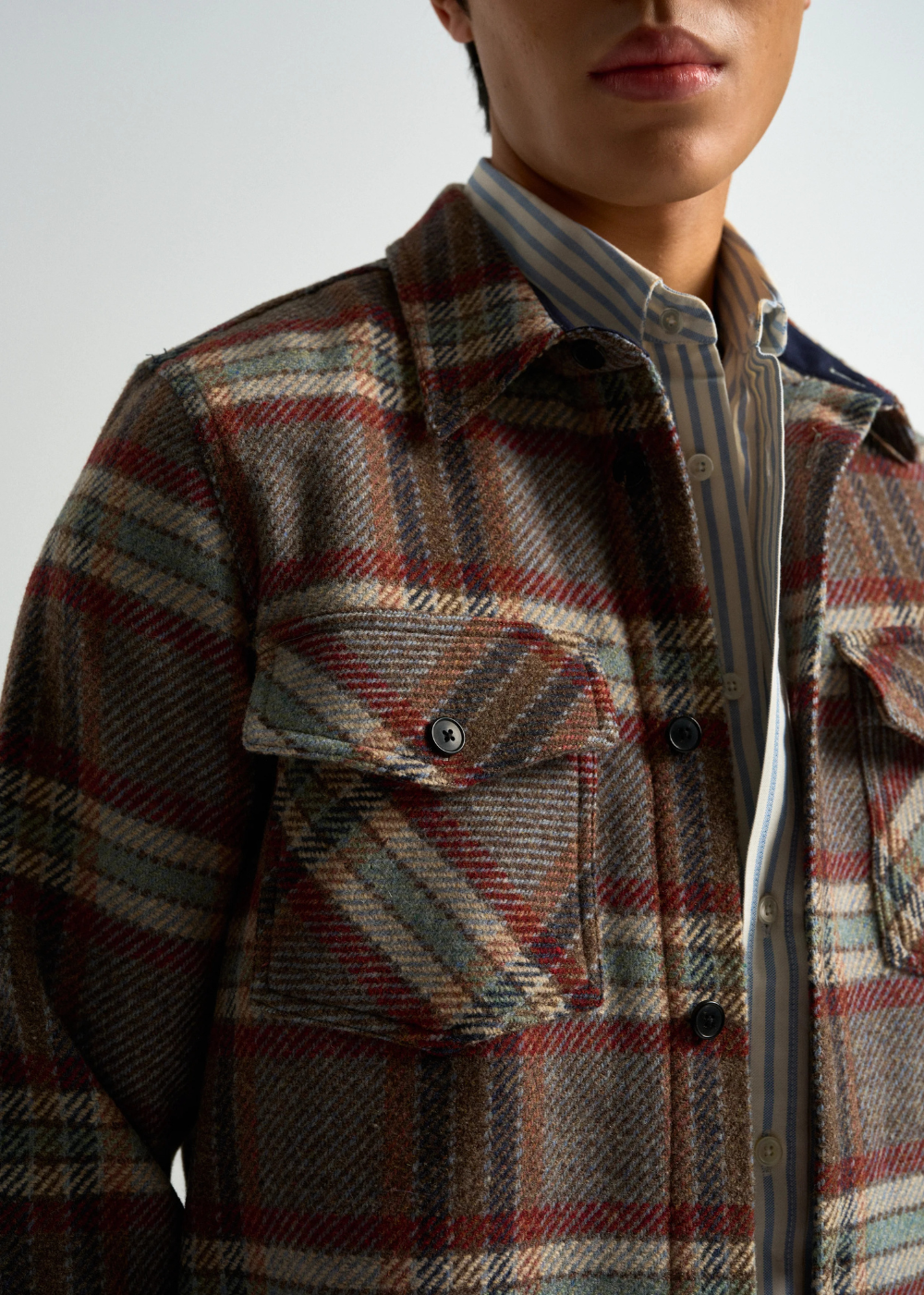 Wool Field Plaid Jacket