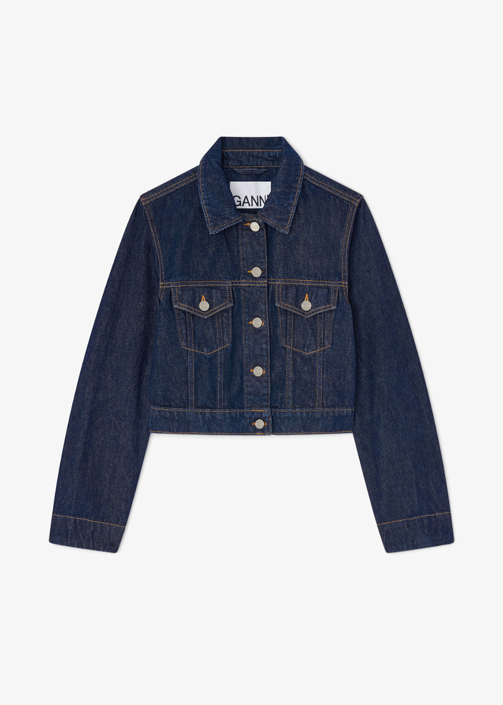 Rinse Denim Cropped Jacket