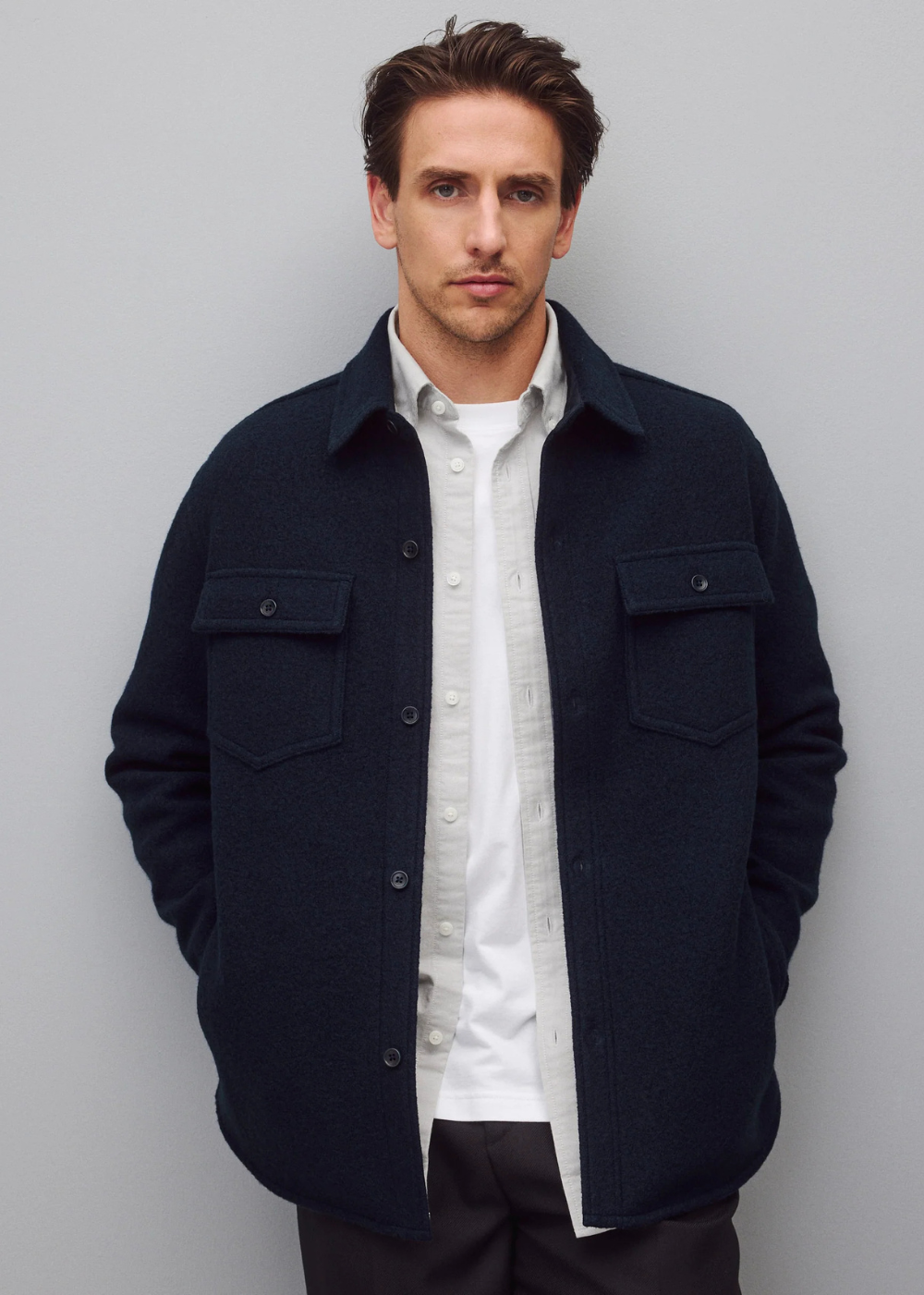 Boiled Wool Warden Standard Overshirt