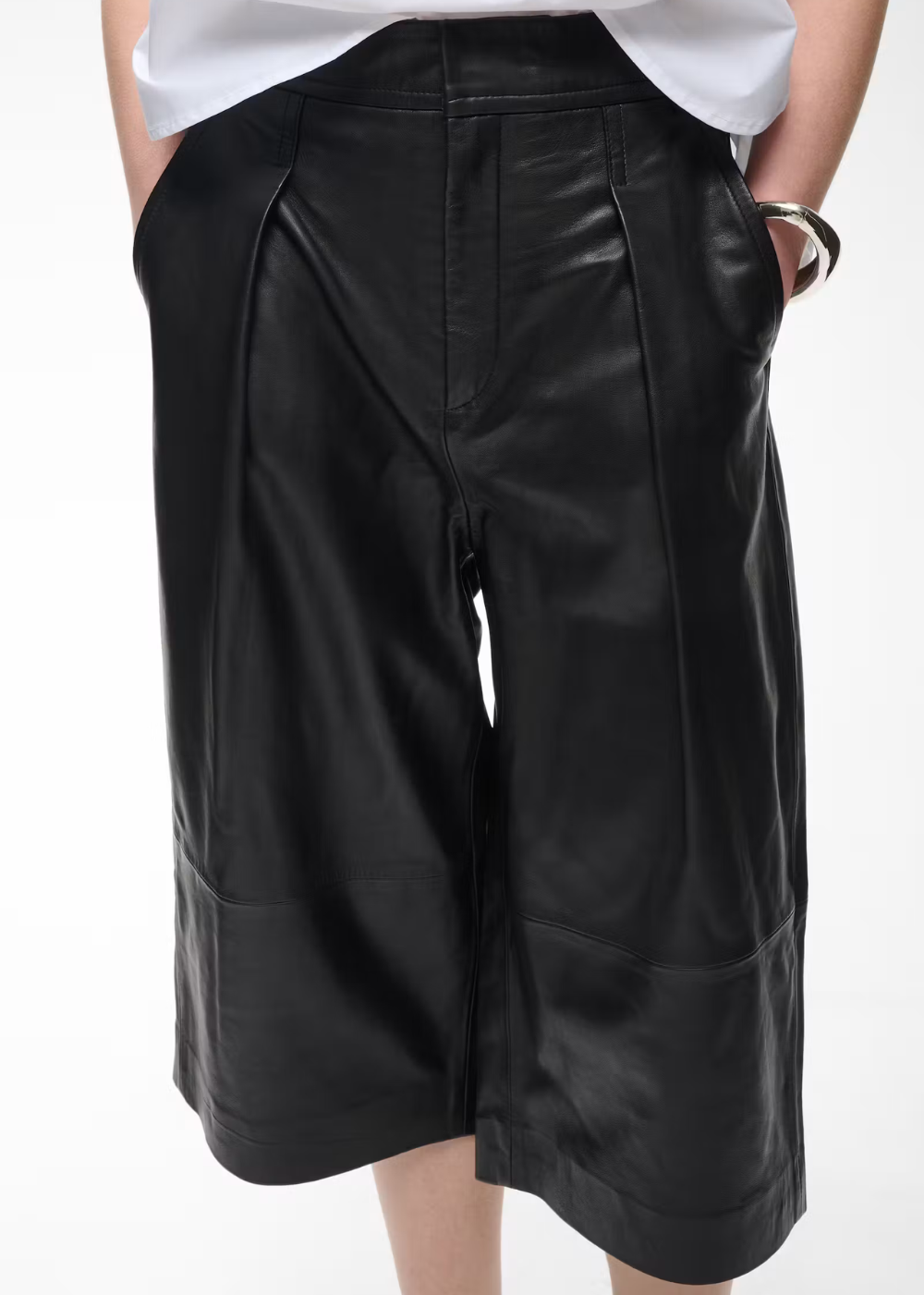 Celinah Leather Culotte Pant