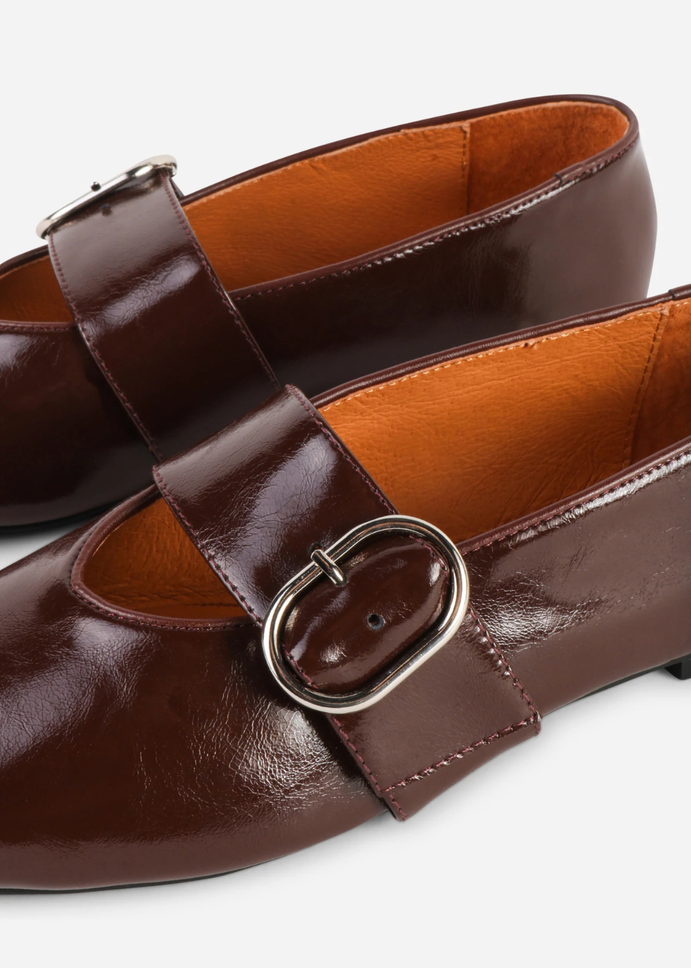 Vartan Crinkle Patent Leather Flat