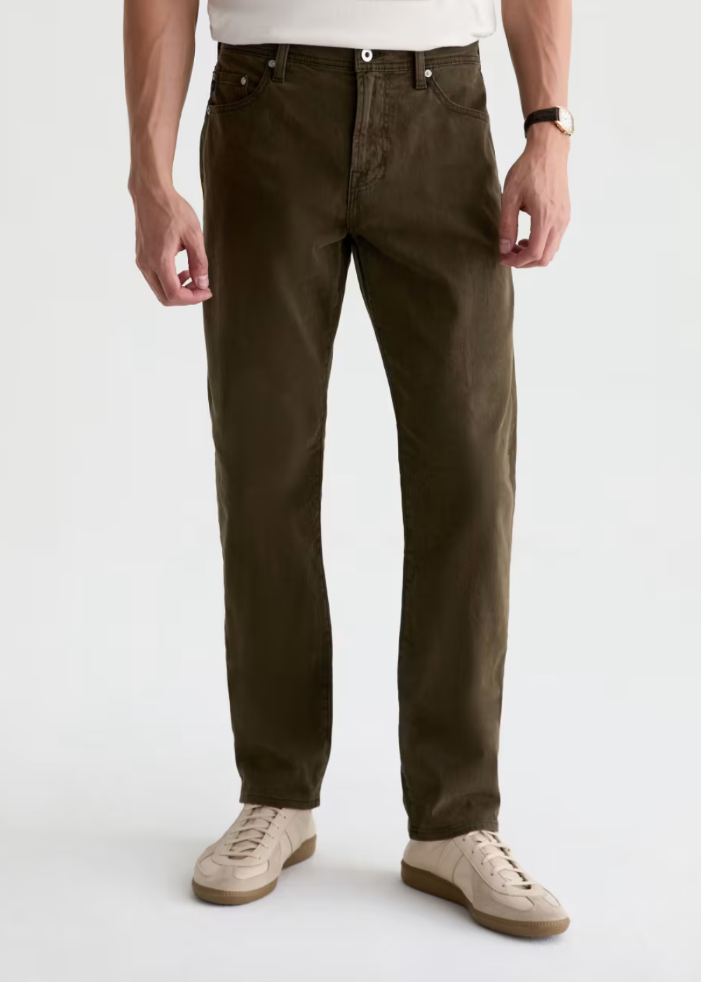Everett Slim Straight Sateen Pant