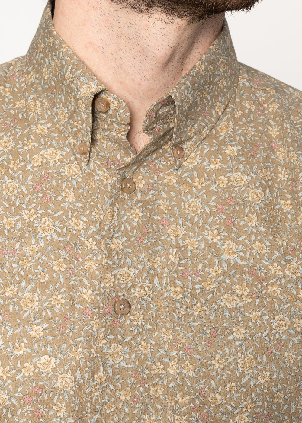 Easy Shirt - Bell Flowers - Cinnamon - Naked and Famous Denim Canada - Danali - 120118811