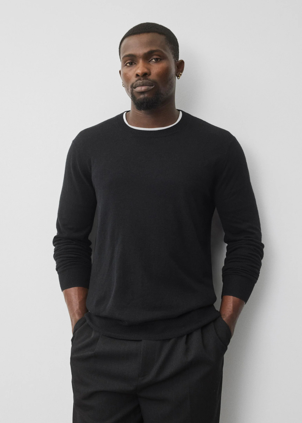 Silk Cashmere Gallery Crewneck