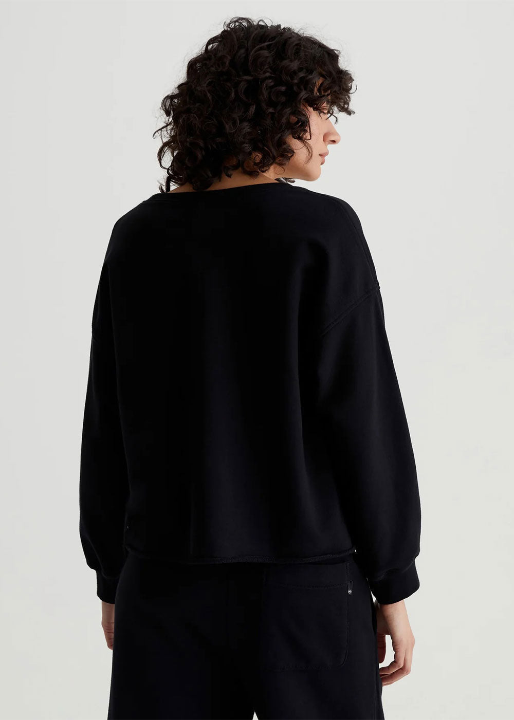 Willow Sweatshirt - True Black - AG Jeans - Danali - ELT71449TBC