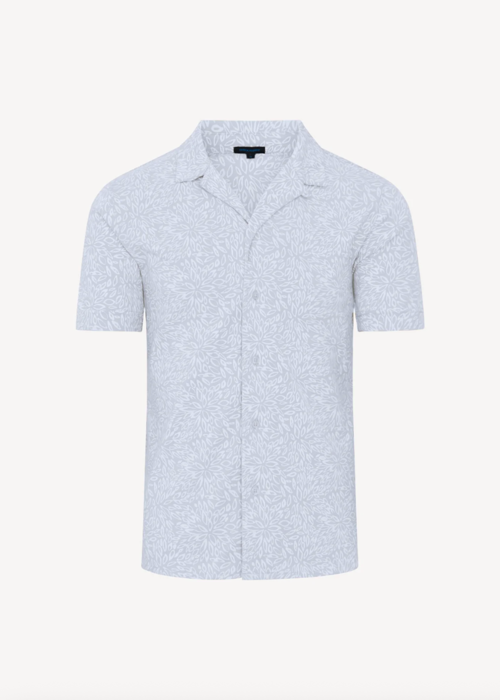 Tropical Floral Print Camp Collar SS Shirt