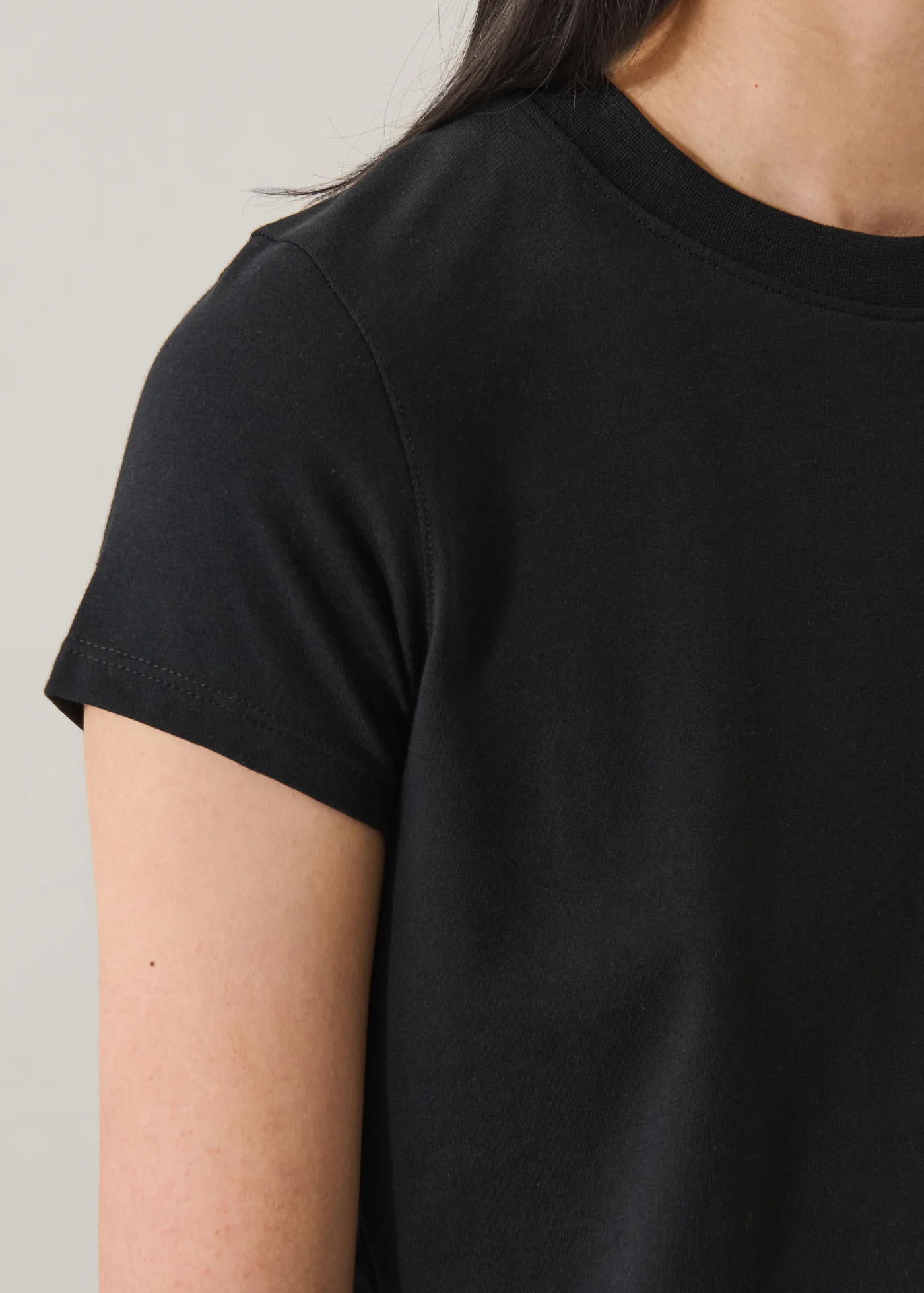 Iconic Pima Stretch Long Sleeve Baby Tee