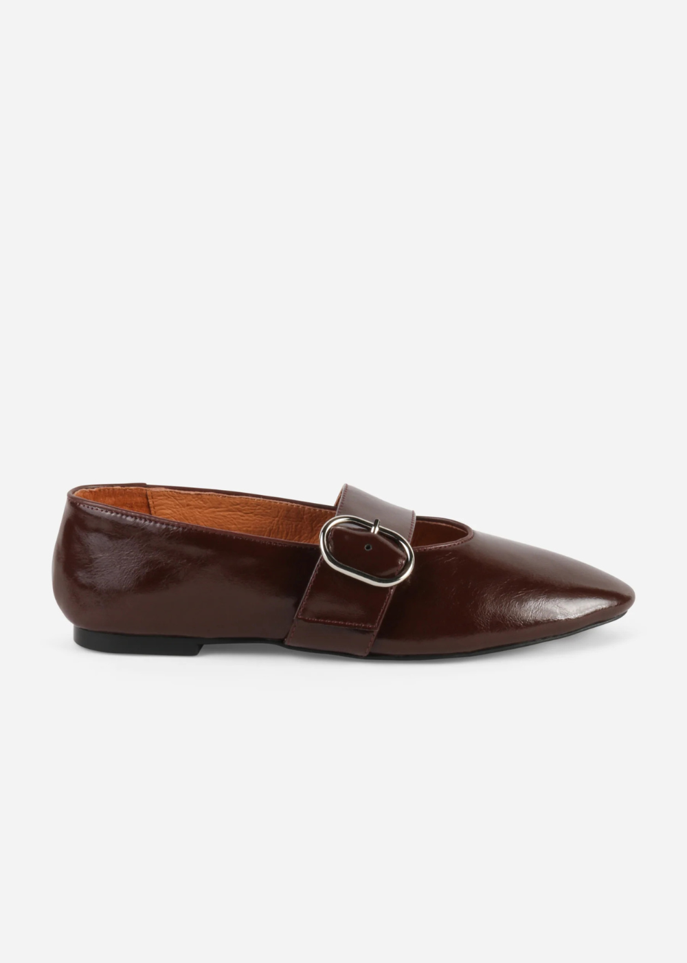 Vartan Crinkle Patent Leather Flat