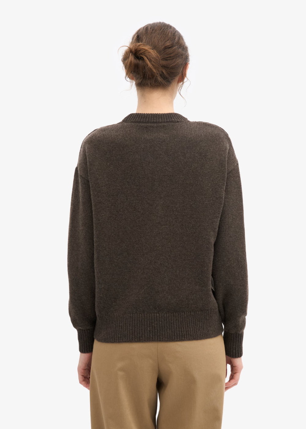Oversized Merino Wool Crew Sweater