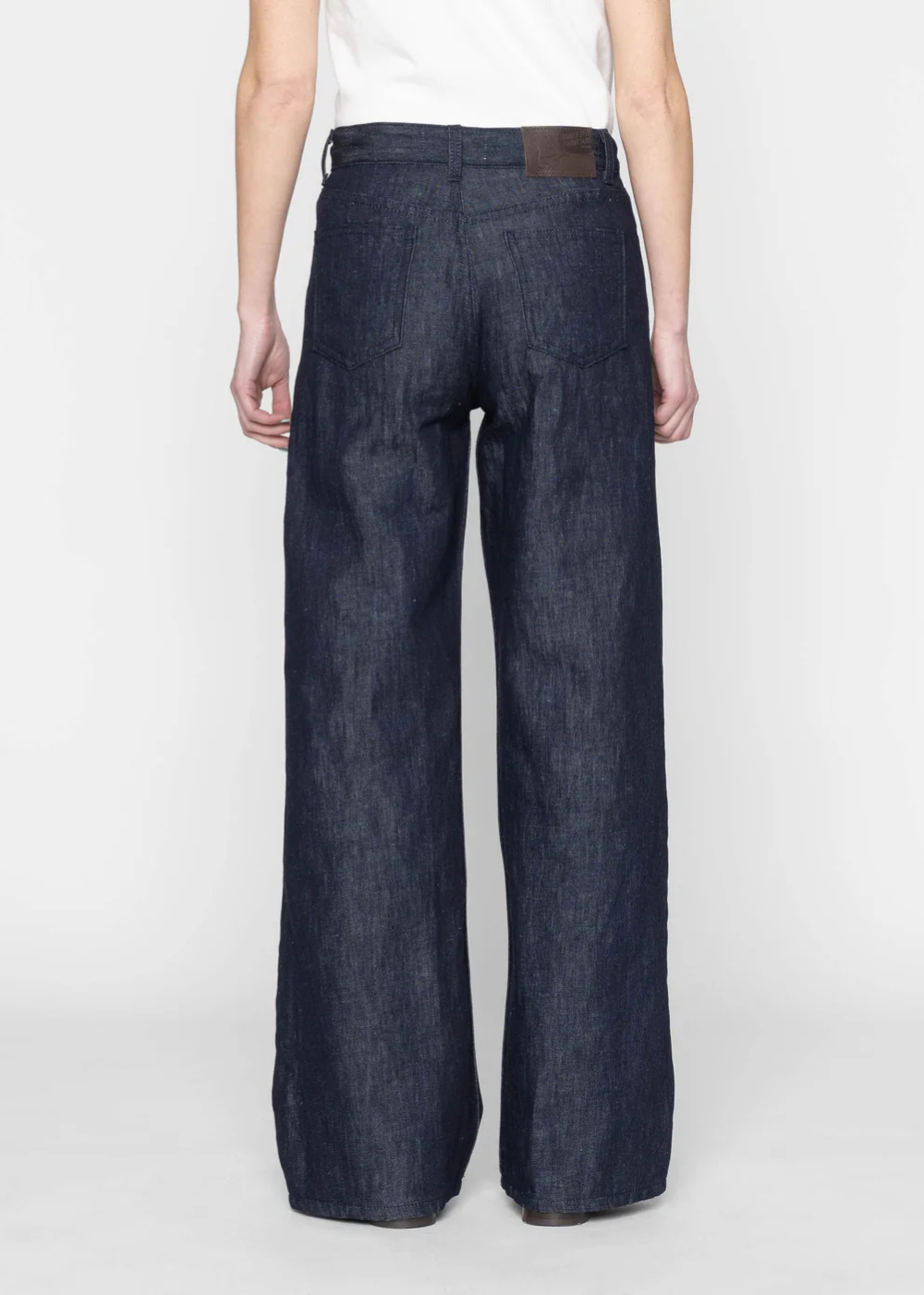 Wide Wild West Linen Blend Jeans