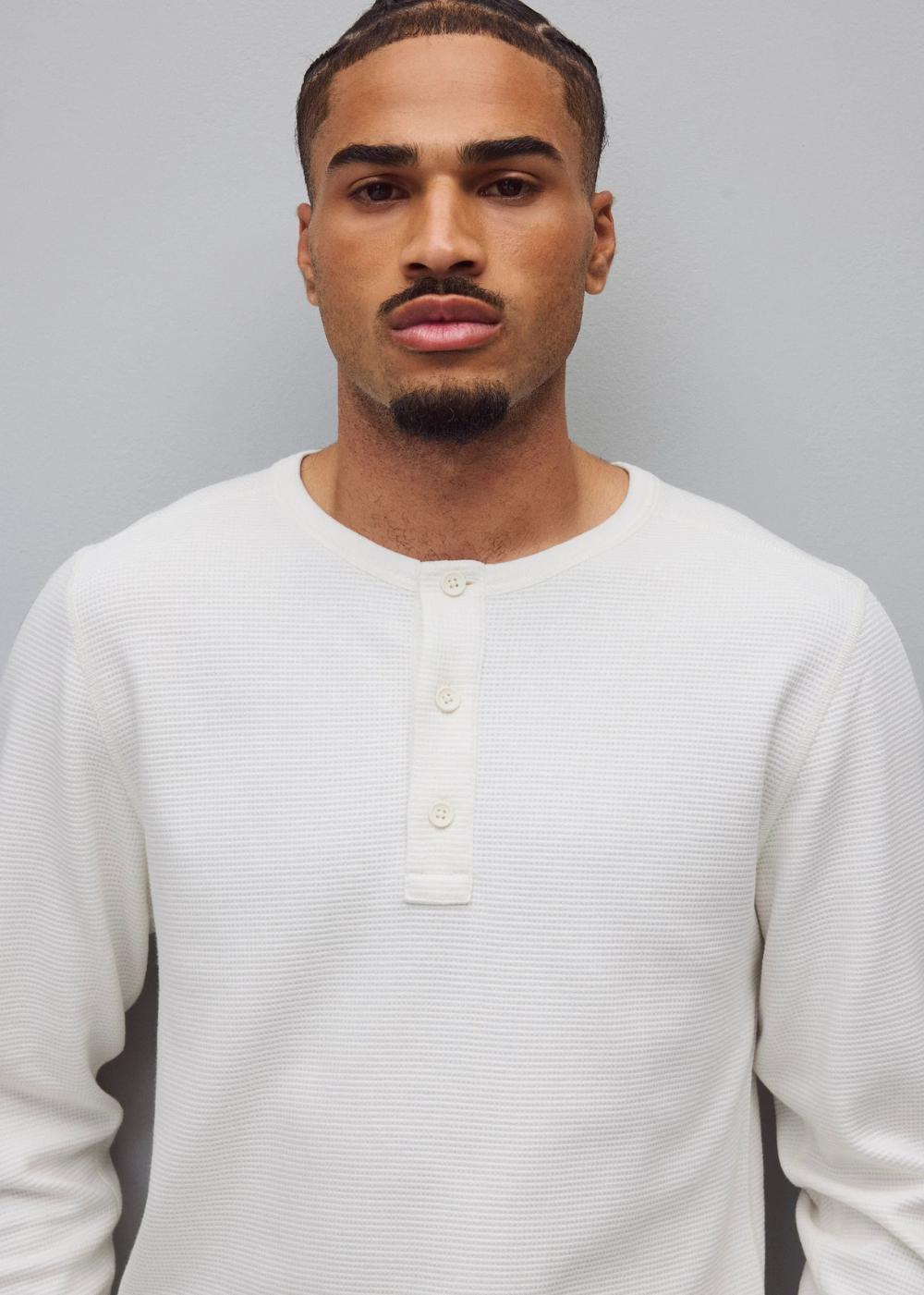 Lightweight Waffle Standard Henley