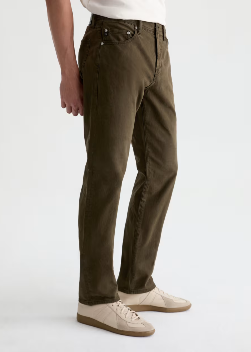 Everett Slim Straight Sateen Pant