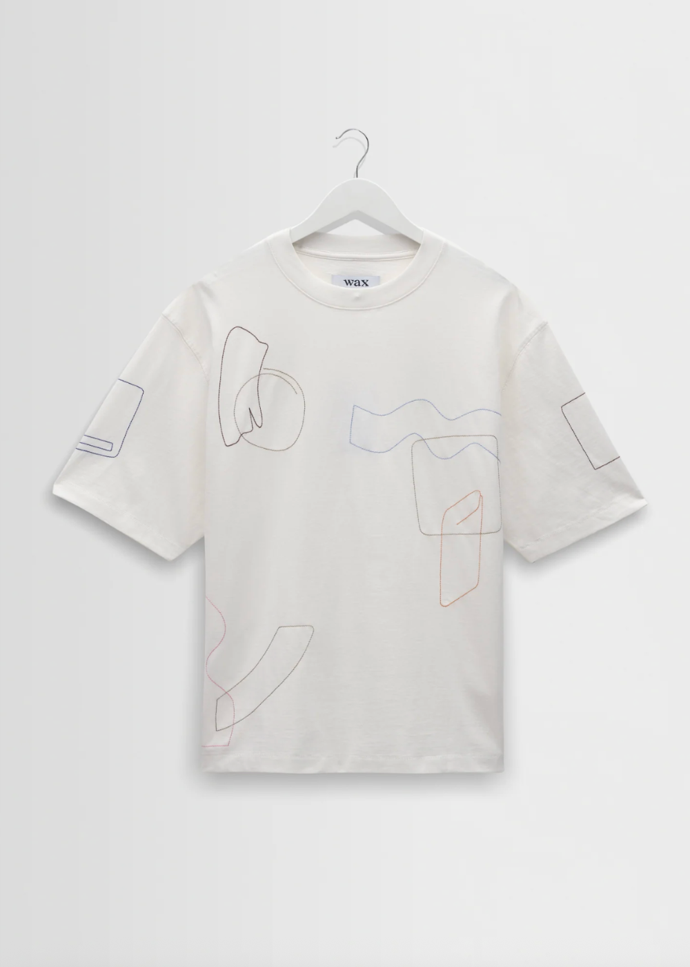Milton SS Tee Cotton Shapes Embroidery