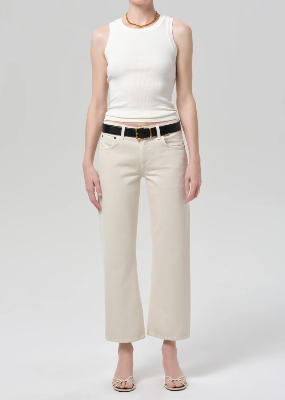 Faye Vintage Straight Twill Pant