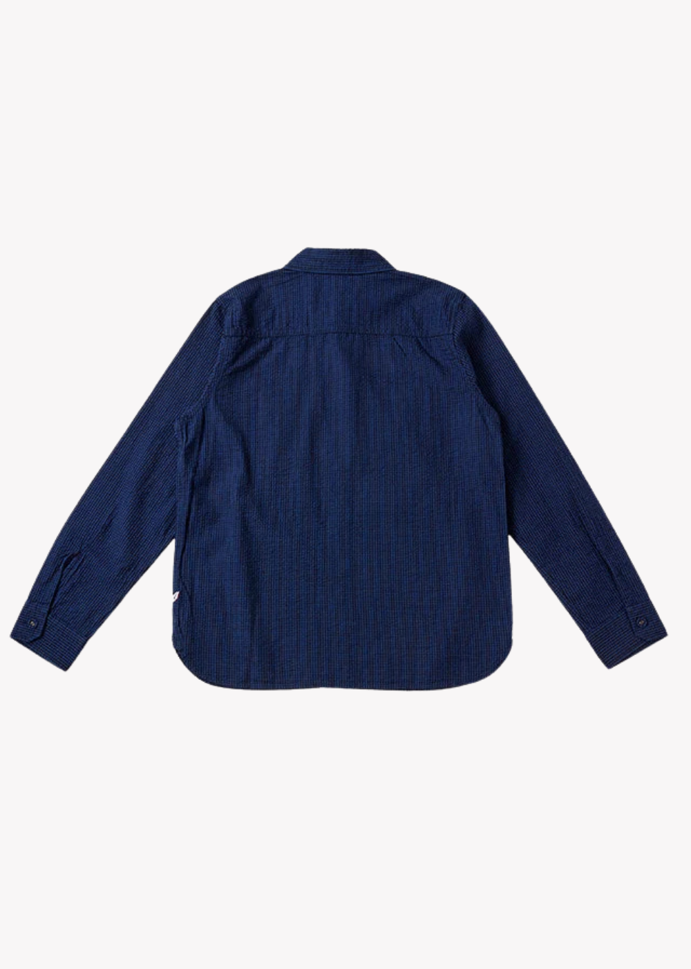 Seersucker Dark x Light Indigo Check Shirt