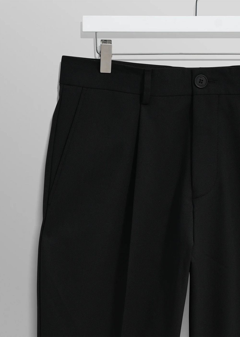 Aubyn Wool Blend Twill Trouser - Black - Wax London Canada - Danali