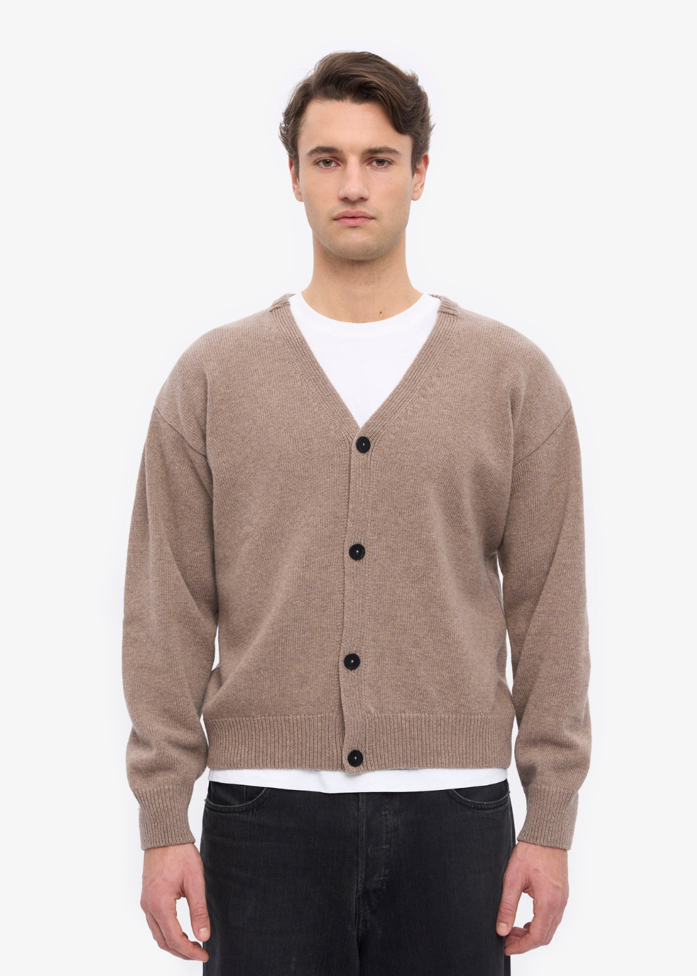 Merino Wool V-Neck Cardigan