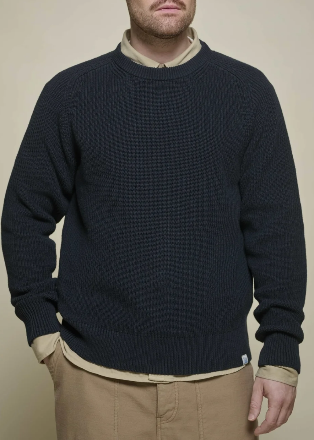 Ribbed Knit Pullover Sweater