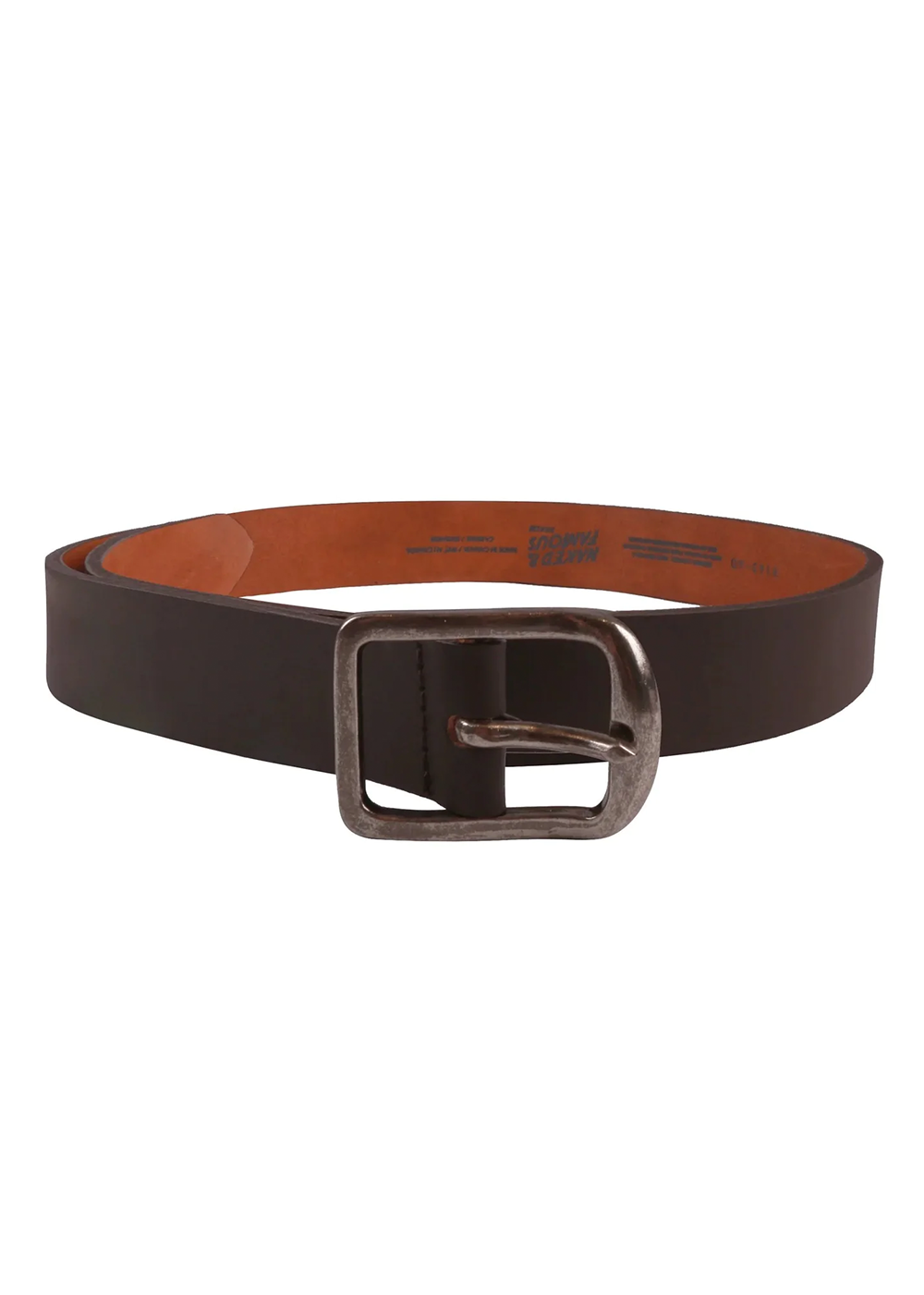 Thick Belt - Brown Leather - Naked and Famous Denim - Danali - 019036