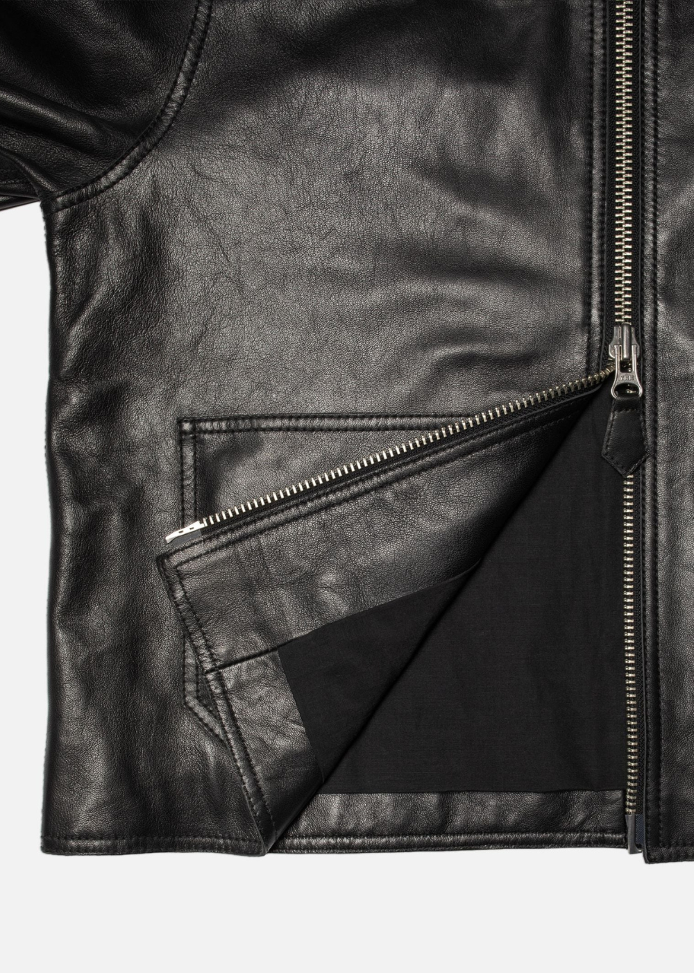 Anja Zip Leather Jacket