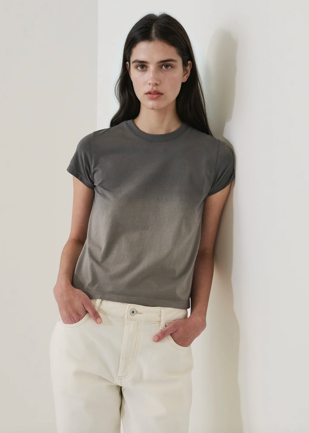 Iconic Fade Wash Crew Baby Tee