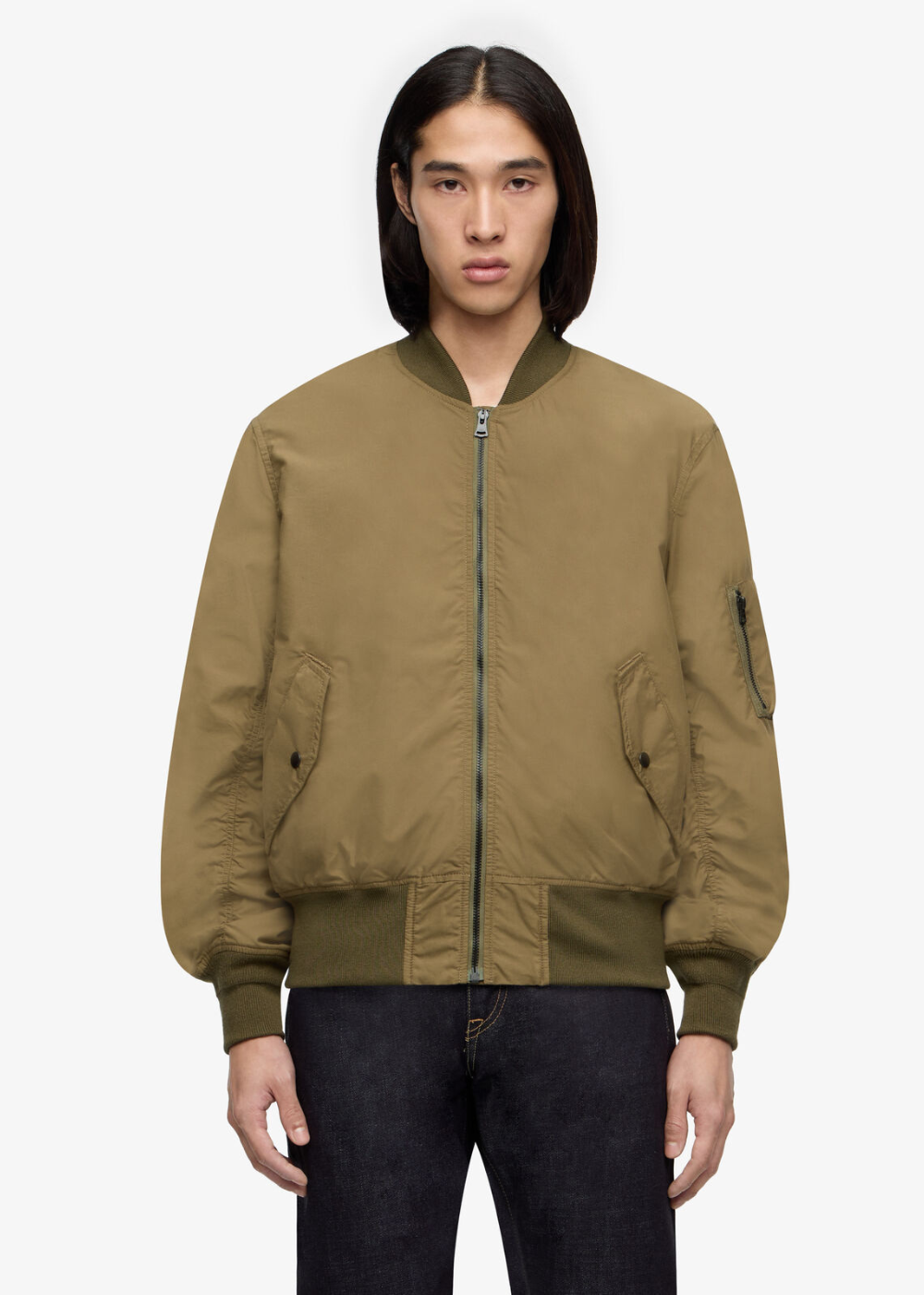 Cotton Silk MA-1 Jacket