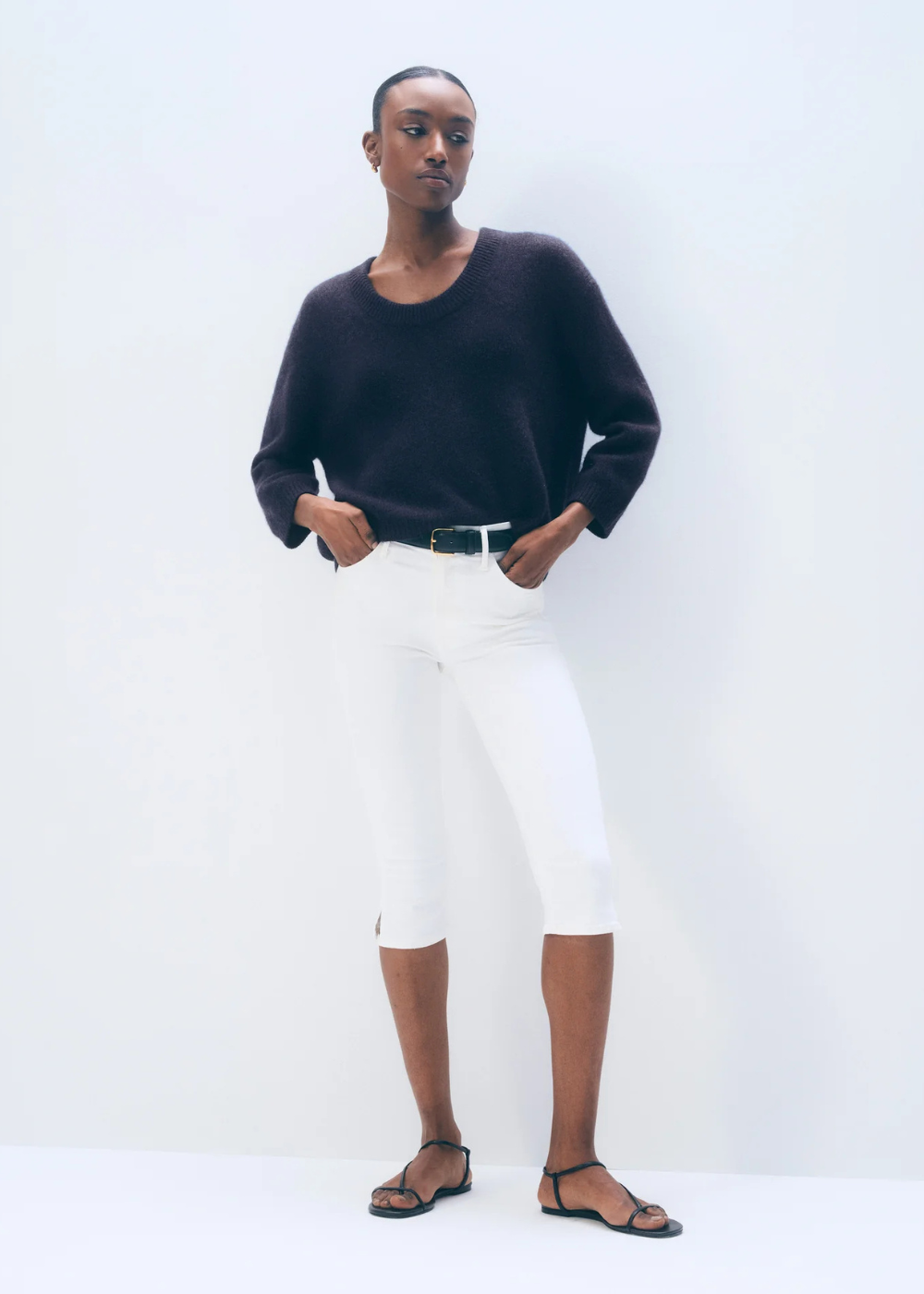 Featherweight Cashmere Scoop Tee